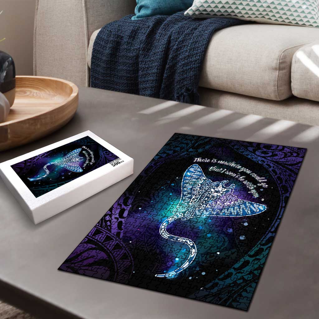 Polynesian Tala Manta Ray Puzzle Nowhere You Could Go That I Won't Be With You - Polynesian Pride