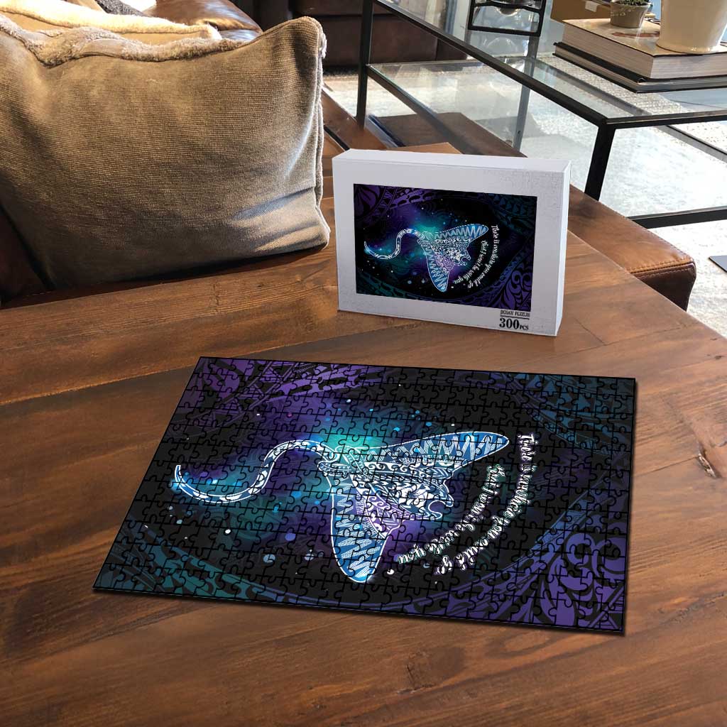Polynesian Tala Manta Ray Puzzle Nowhere You Could Go That I Won't Be With You - Polynesian Pride