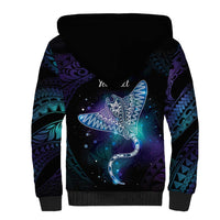 Polynesian Tala Manta Ray Sherpa Hoodie Nowhere You Could Go That I Won't Be With You - Polynesian Pride