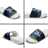 Polynesian Tala Manta Ray Slide Sandals Nowhere You Could Go That I Won't Be With You - Polynesian Pride