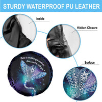Polynesian Tala Manta Ray Spare Tire Cover Nowhere You Could Go That I Won't Be With You - Polynesian Pride
