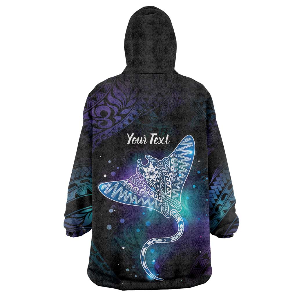 Polynesian Tala Manta Ray Wearable Blanket Hoodie Nowhere You Could Go That I Won't Be With You - Polynesian Pride