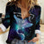 Polynesian Tala Manta Ray Women Casual Shirt Nowhere You Could Go That I Won't Be With You - Polynesian Pride