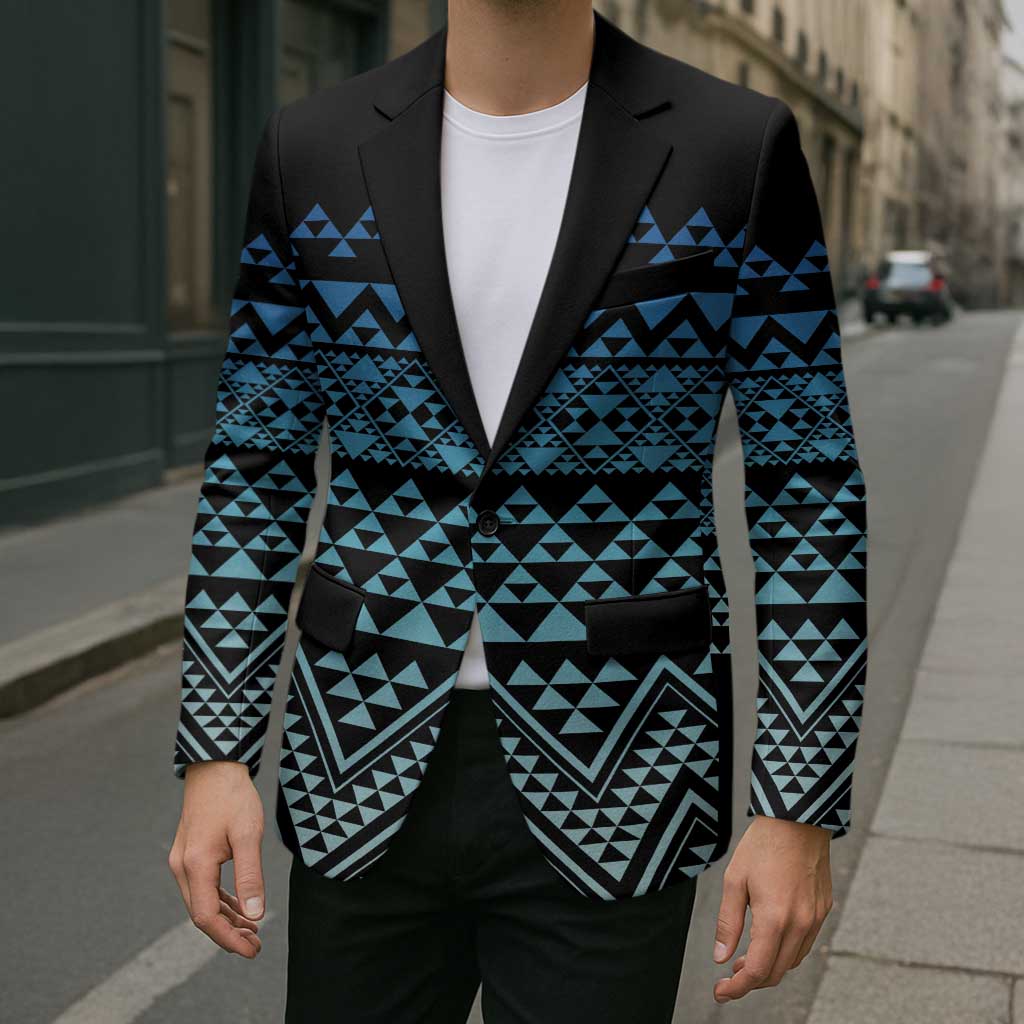 Maori Niho Taniwha Te Wheiao Blazer Moana Blue - Polynesian Pride