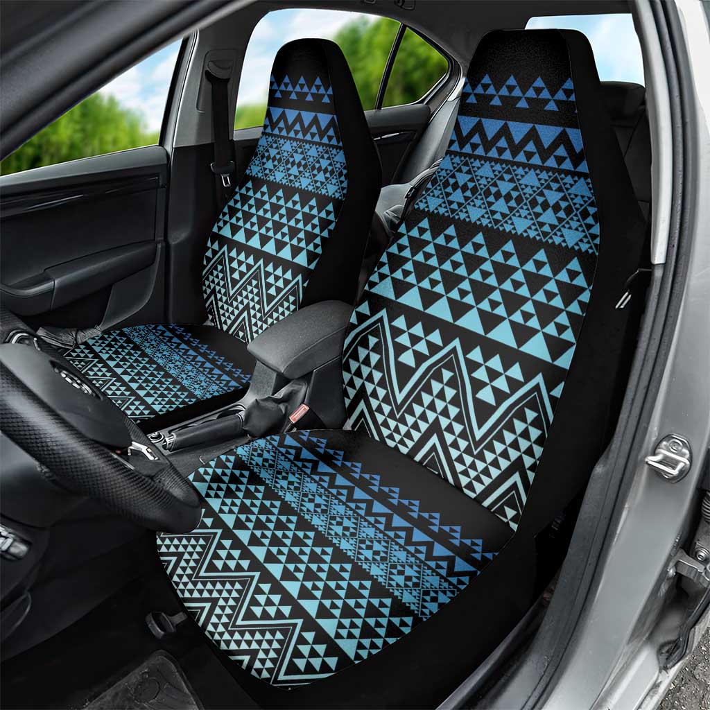 Maori Niho Taniwha Te Wheiao Car Seat Cover Moana Blue - Polynesian Pride