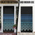 Maori Niho Taniwha Te Wheiao Door Cover Moana Blue - Polynesian Pride