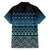 Maori Niho Taniwha Te Wheiao Family Matching Long Sleeve Bodycon Dress and Hawaiian Shirt Moana Blue - Polynesian Pride