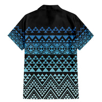Maori Niho Taniwha Te Wheiao Family Matching Mermaid Dress and Hawaiian Shirt Moana Blue LT7 - Polynesian Pride