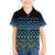 Maori Niho Taniwha Te Wheiao Family Matching Off The Shoulder Long Sleeve Dress and Hawaiian Shirt Moana Blue - Polynesian Pride