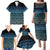 Maori Niho Taniwha Te Wheiao Family Matching Puletasi and Hawaiian Shirt Moana Blue - Polynesian Pride