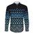 Maori Niho Taniwha Te Wheiao Family Matching Puletasi and Hawaiian Shirt Moana Blue - Polynesian Pride
