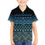 Maori Niho Taniwha Te Wheiao Family Matching Short Sleeve Bodycon Dress and Hawaiian Shirt Moana Blue - Polynesian Pride