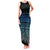 Maori Niho Taniwha Te Wheiao Family Matching Tank Maxi Dress and Hawaiian Shirt Moana Blue - Polynesian Pride