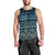 Maori Niho Taniwha Te Wheiao Men Tank Top Moana Blue - Polynesian Pride