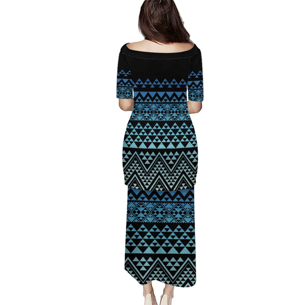 Maori Niho Taniwha Te Wheiao Puletasi Moana Blue - Polynesian Pride