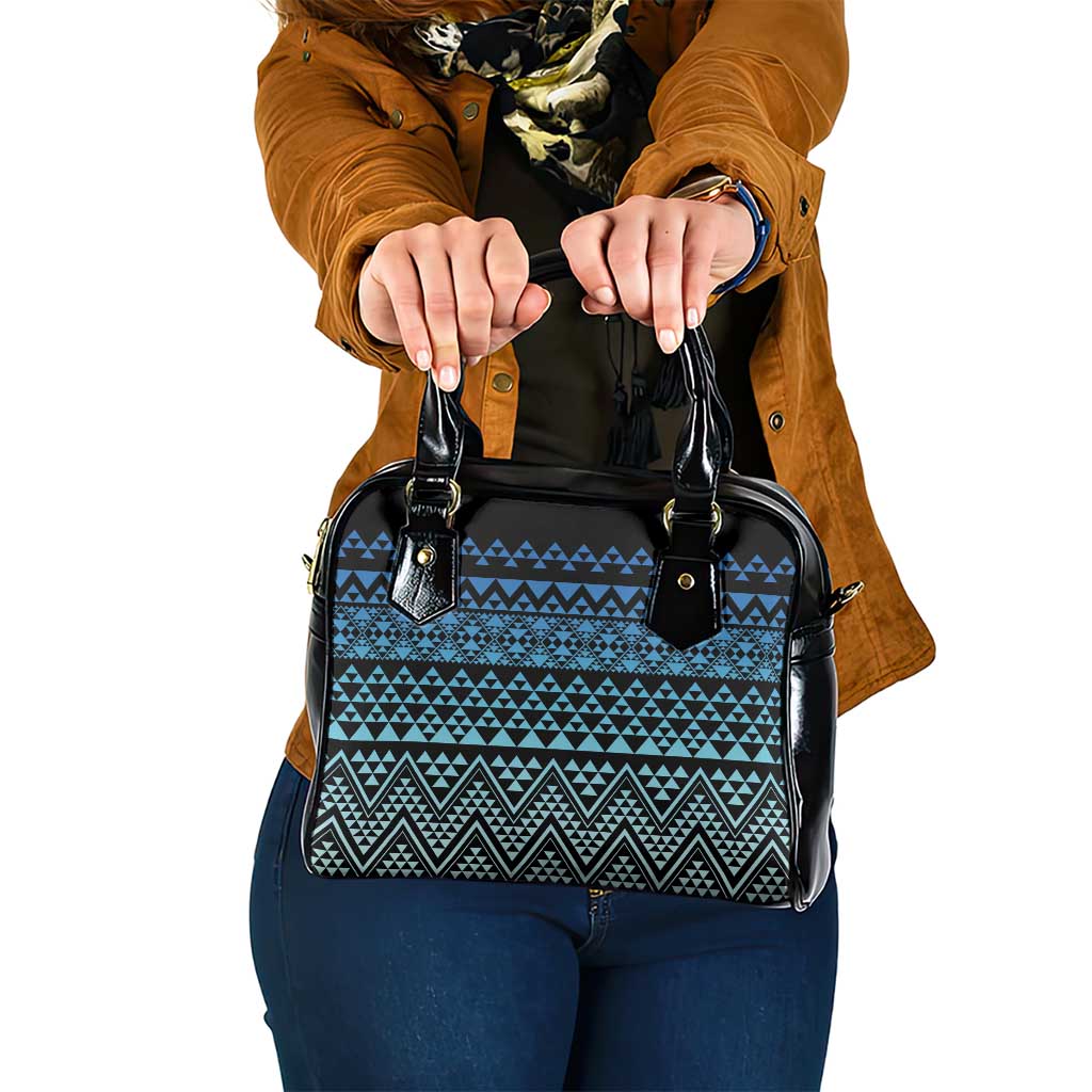 Maori Niho Taniwha Te Wheiao Shoulder Handbag Moana Blue - Polynesian Pride