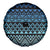 Maori Niho Taniwha Te Wheiao Spare Tire Cover Moana Blue - Polynesian Pride