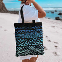 Maori Niho Taniwha Te Wheiao Tote Bag Moana Blue - Polynesian Pride