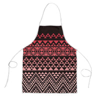 Maori Niho Taniwha Te Wheiao Apron Terracotta - Polynesian Pride
