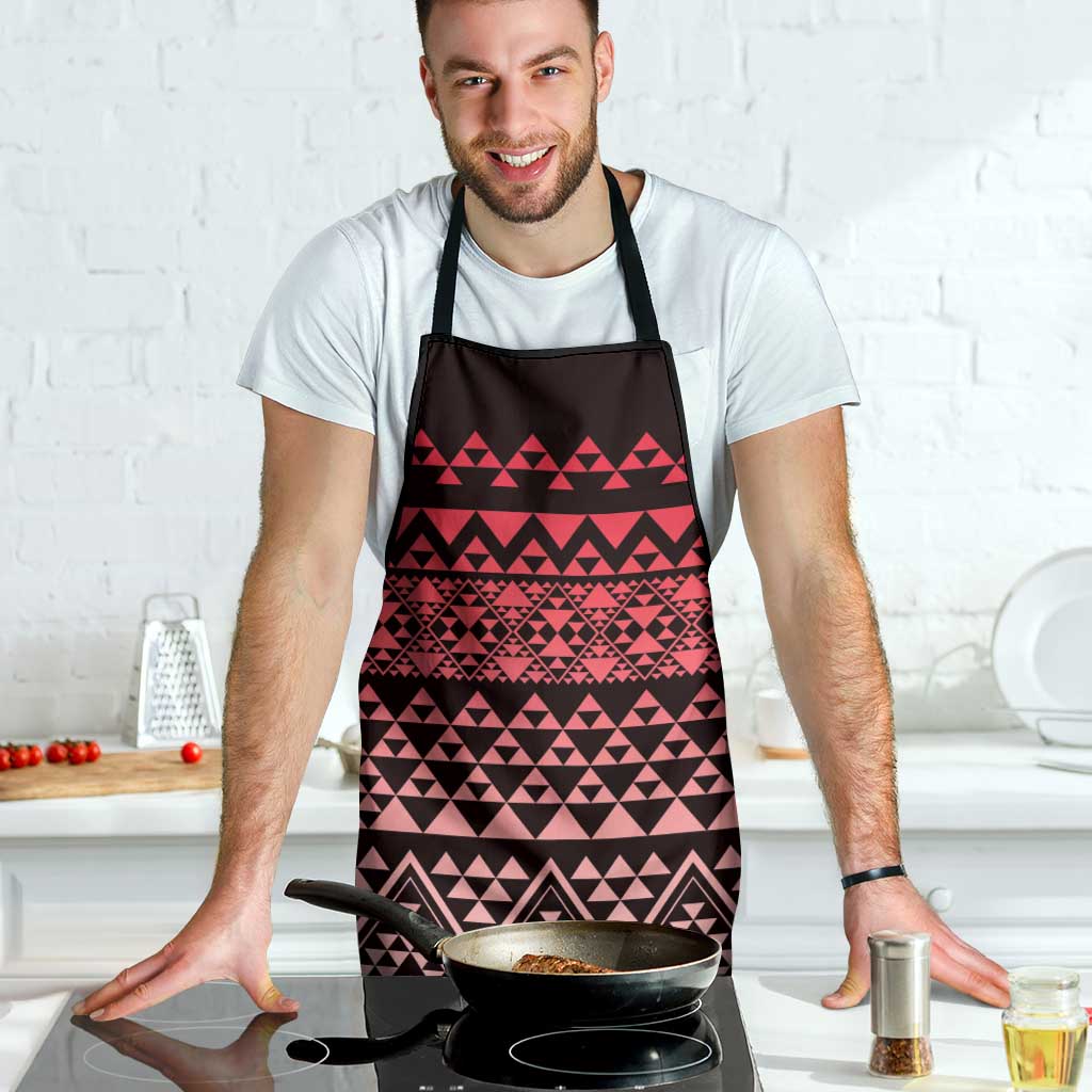 Maori Niho Taniwha Te Wheiao Apron Terracotta - Polynesian Pride