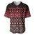 Maori Niho Taniwha Te Wheiao Baseball Jersey Terracotta - Polynesian Pride