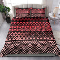 Maori Niho Taniwha Te Wheiao Bedding Set Terracotta - Polynesian Pride