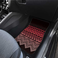 Maori Niho Taniwha Te Wheiao Car Mats Terracotta - Polynesian Pride