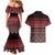 Maori Niho Taniwha Te Wheiao Couples Matching Mermaid Dress and Hawaiian Shirt Terracotta - Polynesian Pride