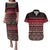 Maori Niho Taniwha Te Wheiao Couples Matching Puletasi and Hawaiian Shirt Terracotta - Polynesian Pride