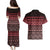 Maori Niho Taniwha Te Wheiao Couples Matching Puletasi and Hawaiian Shirt Terracotta - Polynesian Pride