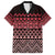 Maori Niho Taniwha Te Wheiao Family Matching Long Sleeve Bodycon Dress and Hawaiian Shirt Terracotta - Polynesian Pride