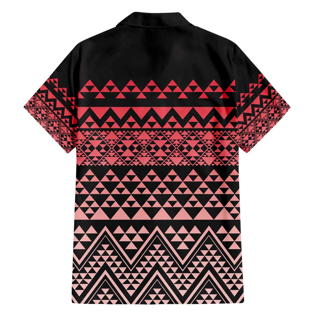 Maori Niho Taniwha Te Wheiao Family Matching Long Sleeve Bodycon Dress and Hawaiian Shirt Terracotta LT7 - Polynesian Pride