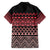 Maori Niho Taniwha Te Wheiao Family Matching Long Sleeve Bodycon Dress and Hawaiian Shirt Terracotta - Polynesian Pride
