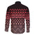 Maori Niho Taniwha Te Wheiao Family Matching Long Sleeve Bodycon Dress and Hawaiian Shirt Terracotta - Polynesian Pride