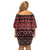 Maori Niho Taniwha Te Wheiao Family Matching Off Shoulder Short Dress and Hawaiian Shirt Terracotta - Polynesian Pride