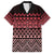 Maori Niho Taniwha Te Wheiao Family Matching Short Sleeve Bodycon Dress and Hawaiian Shirt Terracotta - Polynesian Pride
