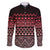 Maori Niho Taniwha Te Wheiao Family Matching Short Sleeve Bodycon Dress and Hawaiian Shirt Terracotta - Polynesian Pride