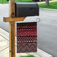 Maori Niho Taniwha Te Wheiao Garden Flag Terracotta - Polynesian Pride