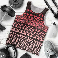 Maori Niho Taniwha Te Wheiao Men Tank Top Terracotta - Polynesian Pride