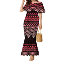 Maori Niho Taniwha Te Wheiao Mermaid Dress Terracotta LT7 Women Terracotta - Polynesian Pride