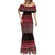Maori Niho Taniwha Te Wheiao Mermaid Dress Terracotta - Polynesian Pride