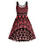 Maori Niho Taniwha Te Wheiao Midi Dress Terracotta - Polynesian Pride