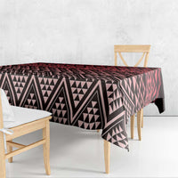 Maori Niho Taniwha Te Wheiao Tablecloth Terracotta - Polynesian Pride