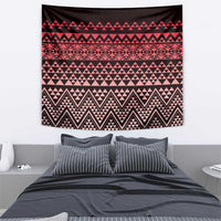 Maori Niho Taniwha Te Wheiao Tapestry Terracotta - Polynesian Pride