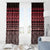 Maori Niho Taniwha Te Wheiao Window Curtain Terracotta - Polynesian Pride