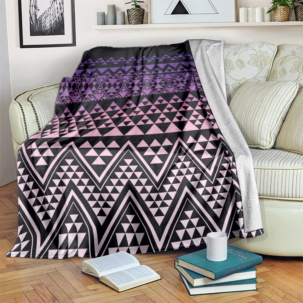 Maori Niho Taniwha Te Wheiao Blanket Waiporoporo - Polynesian Pride