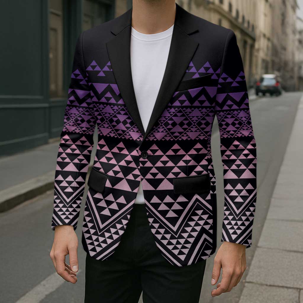 Maori Niho Taniwha Te Wheiao Blazer Waiporoporo - Polynesian Pride