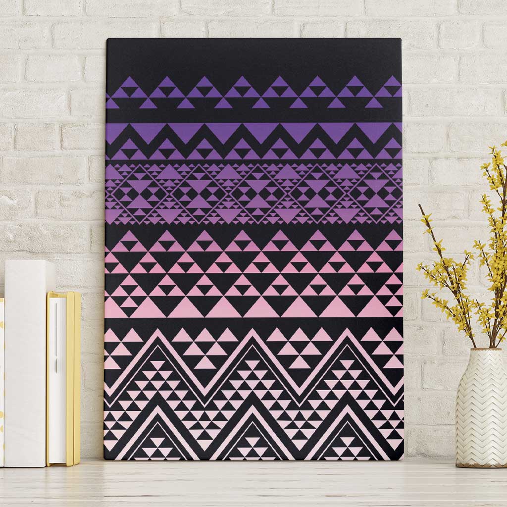 Maori Niho Taniwha Te Wheiao Canvas Wall Art Waiporoporo - Polynesian Pride