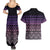 Maori Niho Taniwha Te Wheiao Couples Matching Summer Maxi Dress and Hawaiian Shirt Waiporoporo - Polynesian Pride