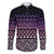 Maori Niho Taniwha Te Wheiao Family Matching Long Sleeve Bodycon Dress and Hawaiian Shirt Waiporoporo - Polynesian Pride